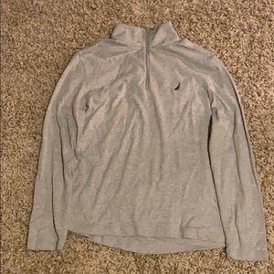 Grey Nautica Slim Fit Quarter-Zip